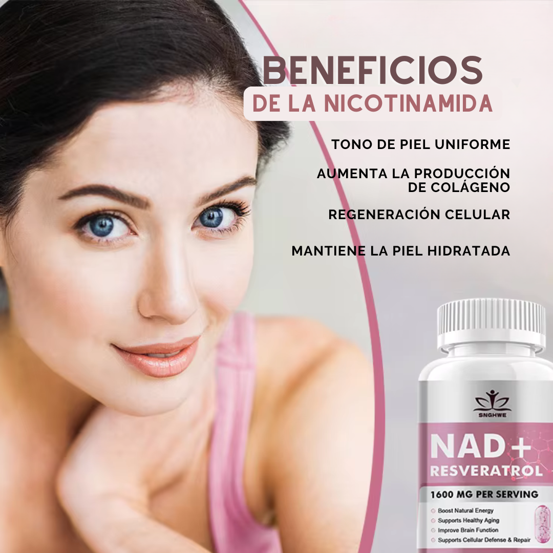 NAD+ RESVERATROL 60 CÁPSULAS